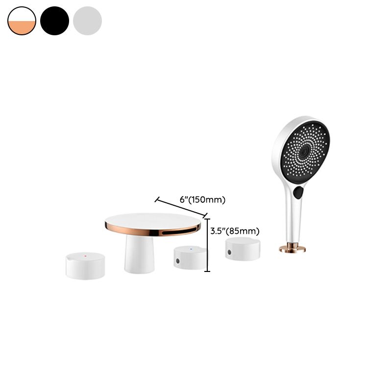 Modern Deck Mounted Metal Tub Faucet Trim Fixed Tub Faucet Trim