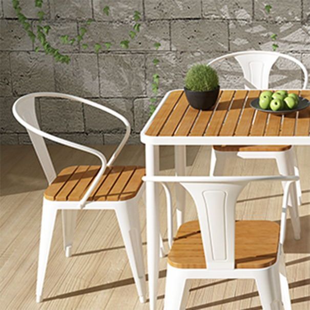 Rectangle Dining Table Set 1/2/7 Pcs Modern Dining Chairs with Metal Frame