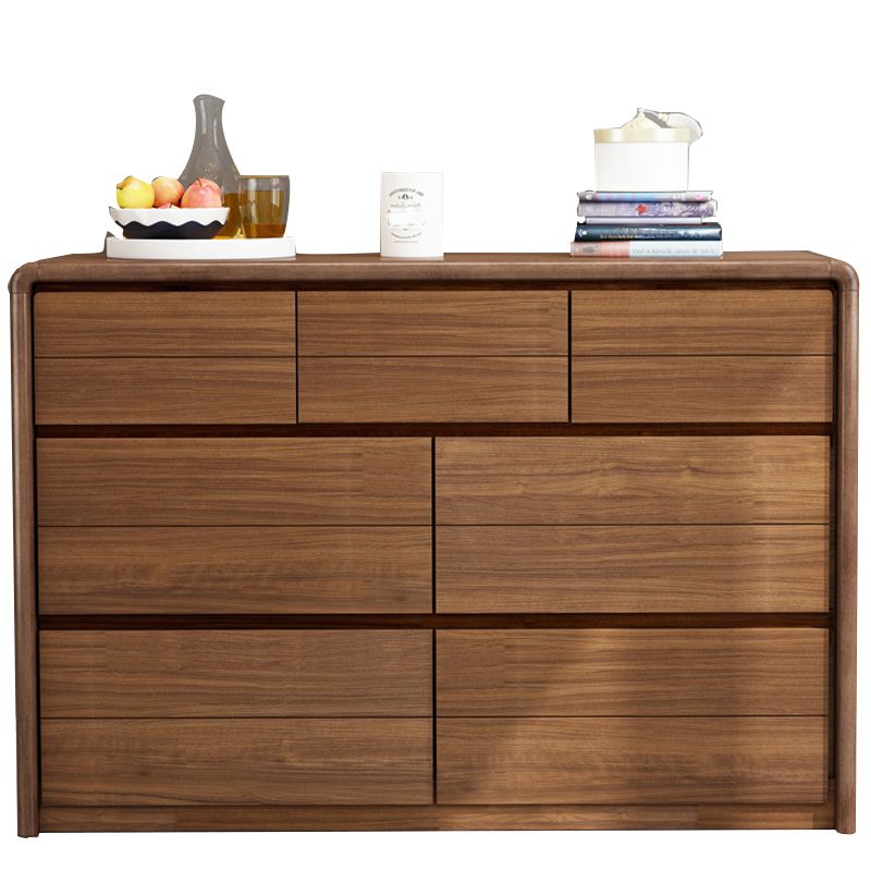 Contemporary Horizontal Chest Bedroom Storage Chest with Drawers