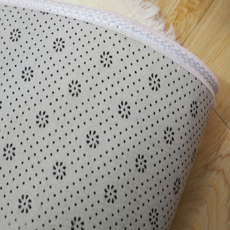 Natural Plain Shag Carpet Polyester Area Rug Stain Resistant Indoor Carpet for Adults Bedroom