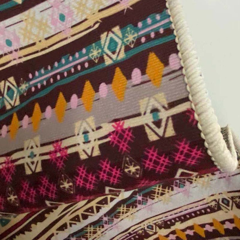 Marble Effect Indoor Rug Polyester Contemporary Rug Washable Area Carpet for Living Room