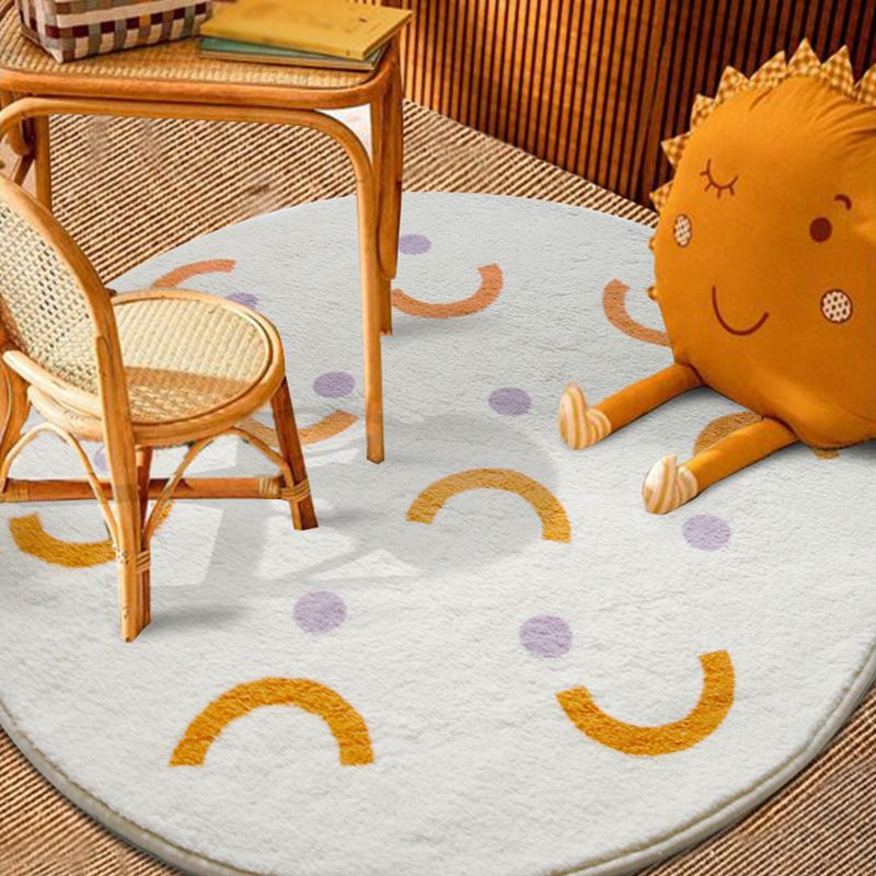 Contemporary Geometric Rug Green Polyester Indoor Carpet Washable Area Rug for Home Decor