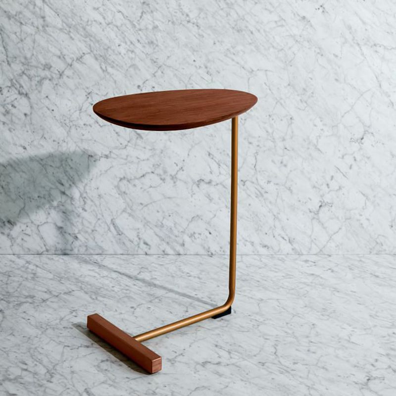Nordic C End Table Wood Minimalist Side End Table for Living Room