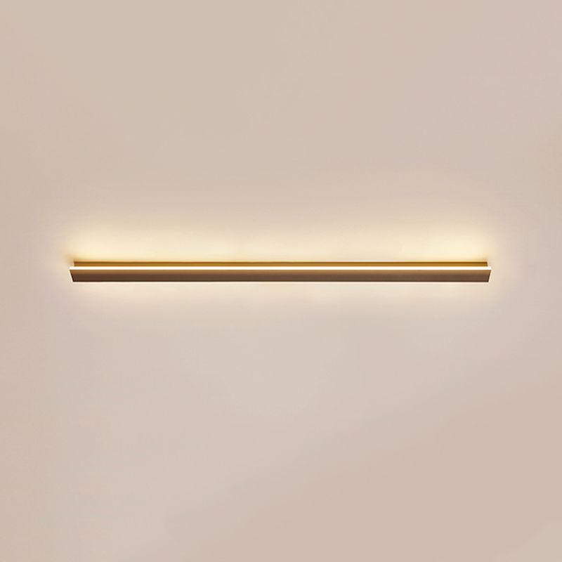 Plafonnier encastré à LED linéaire, luminaires de plafond modernes avec abat-jour en acrylique