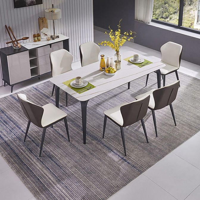 Modern Dining Set Stone 1/4/5/7 Pieces Dining Furniture for Indoor
