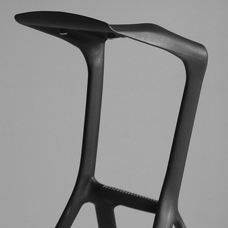 Modern Style Bar-stool Plastic Backless Bar Stool for Kitchen Bar with Plastic Legs