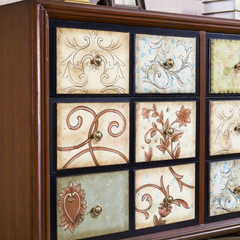 Traditional Storage Chest Solid Wood Storage Chest Dresser with 3/5/6 Drawers