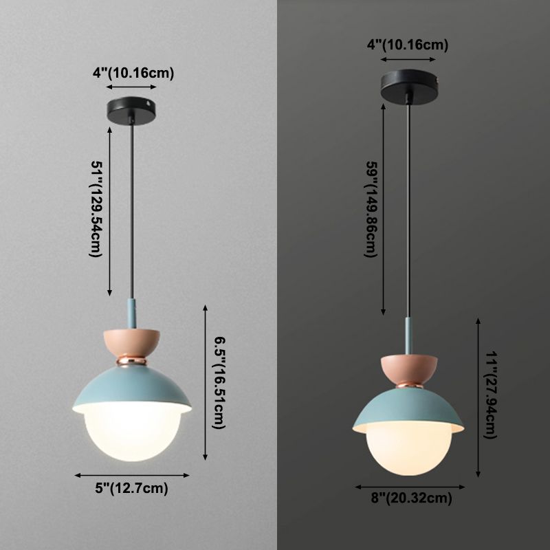Nordic Macaron Pendant Light Modern Simple Style Hanging Lamp For Bedroom Dining Room