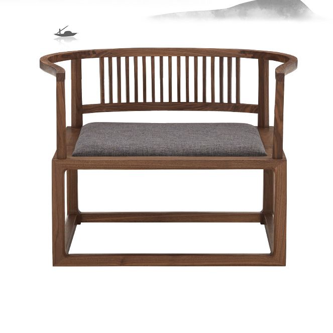 Traditional Style Dining Chair Solid Wood Arm Chair for Home