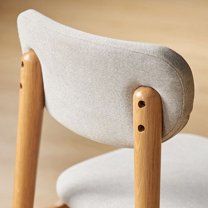 Modern Office Chair Seat Wood Desk Chair with 4 Legs for Bedroom