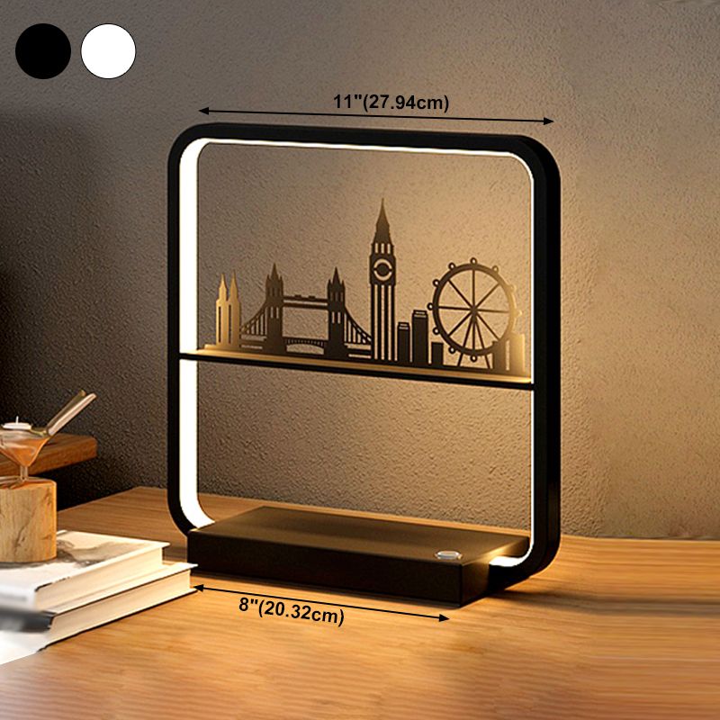 Modern Simple Table Lamp Household Linear Table Light Fixture for Living Room Bedroom