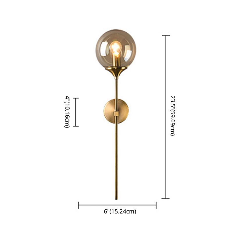 Eigentijdse stijl potloodarm wandwandverlichtingsglas slaapkamer sconce verlichtingsarmatuur