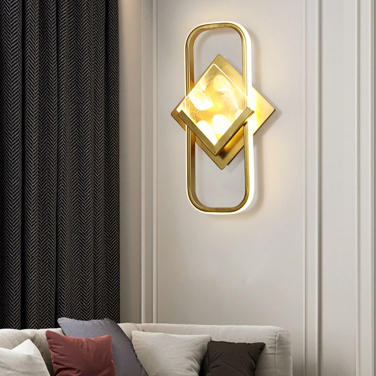 Modern Style Geometry Shape Wall Lights Metal 2-Light Wall Mount Lights