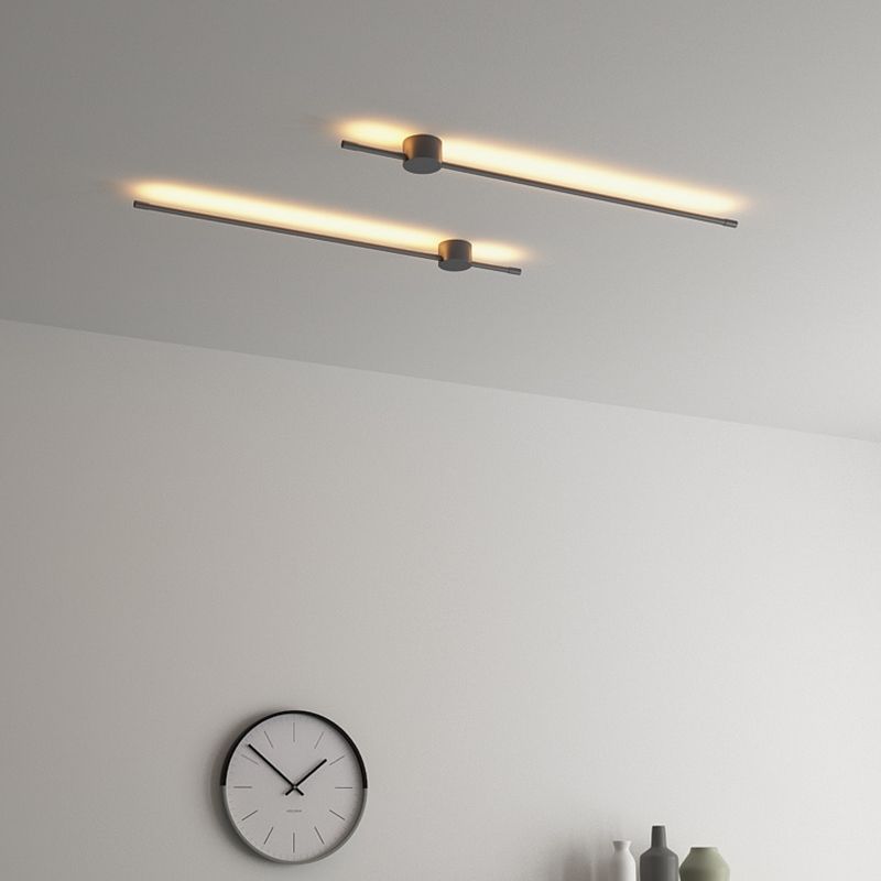 Lámpara de pared lineal LED de silicona en lámpara de pared de aluminio de estilo creativo moderno