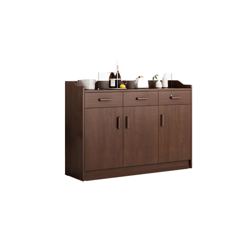 39.4" Tall Wood 3 - Door Accent Cabinet Mid-Century Modern Storage Cabinet