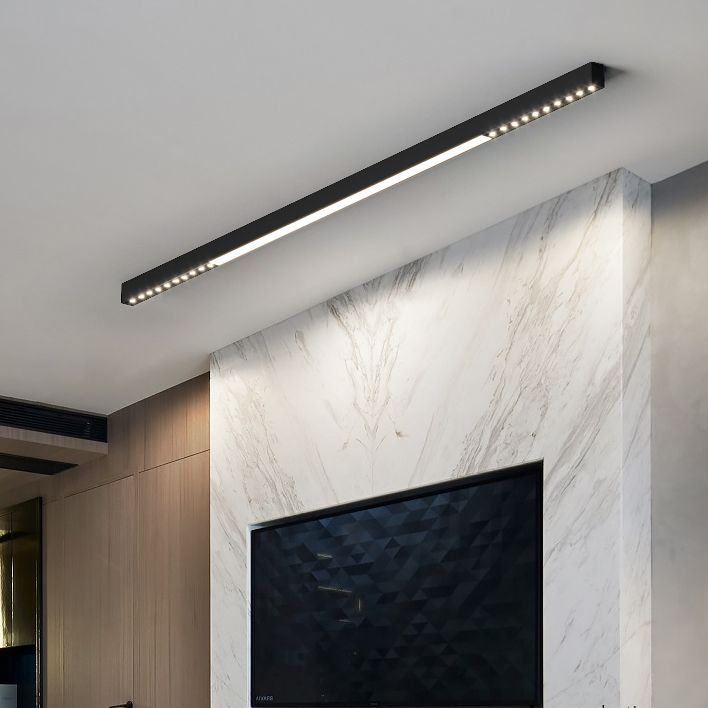 Modern Semi Flush Mount Lighting Linear Flush Mount Lighting Flush Light for Living Room