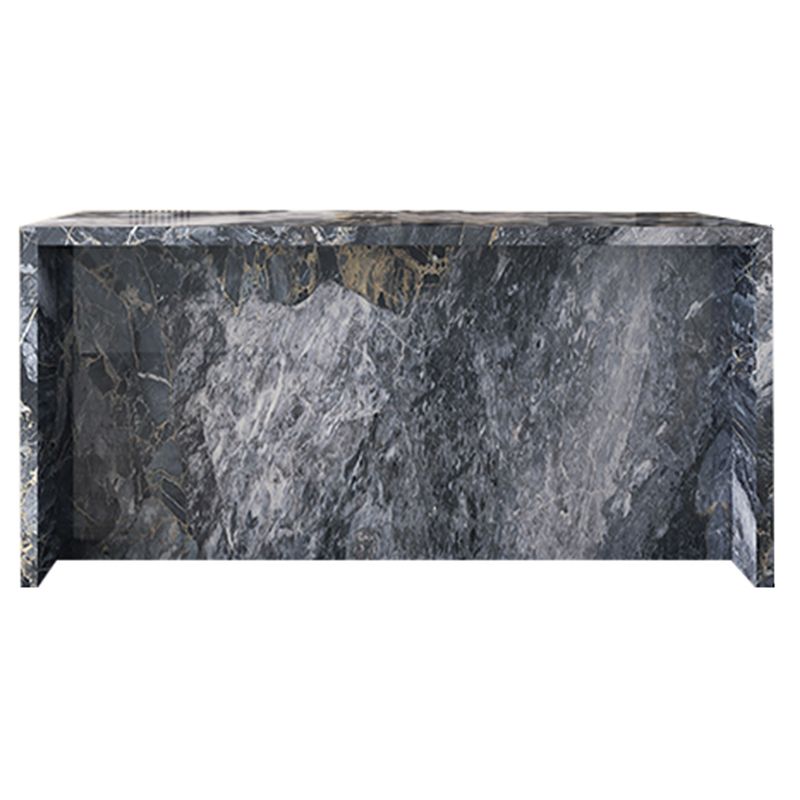 Modern Style Stone Rectangle Bar Wine Table Table for Living Room