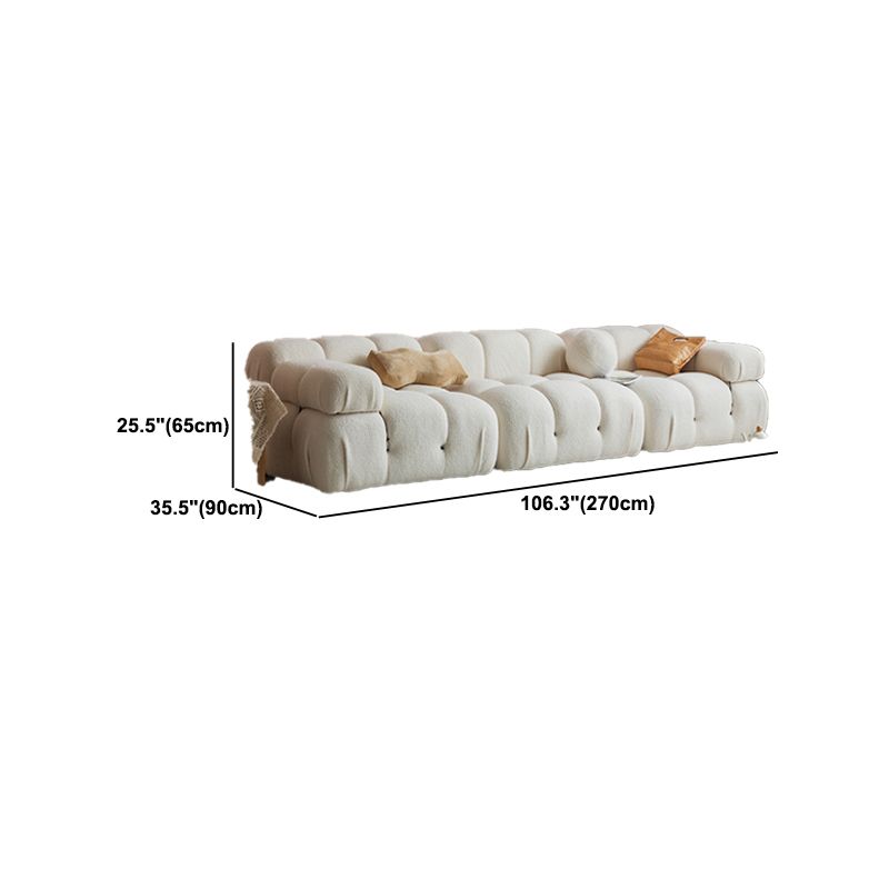 Modern Style Sofa Low Back Padded with Sponge Cushions Sofa Bed