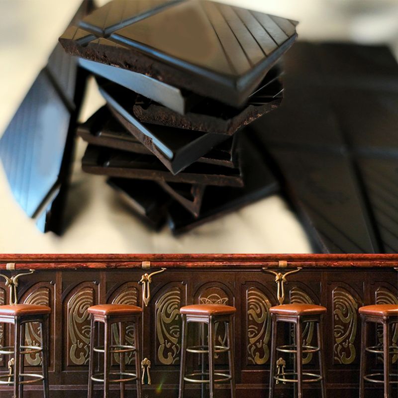 Soft Color Chocolate Mural Wallpaper Contemporary Wall Covering for Dessert Shop