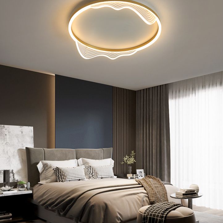 Runde LED-Deckenleuchten für die Oberflächenmontage, Acryl, kreative Unterputzleuchte für Schlafzimmer