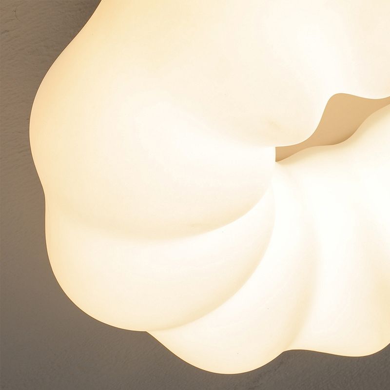 Cloud Shape 1 - Light Flush Mount Light Cream White Acrylic Modern Ceiling Flush
