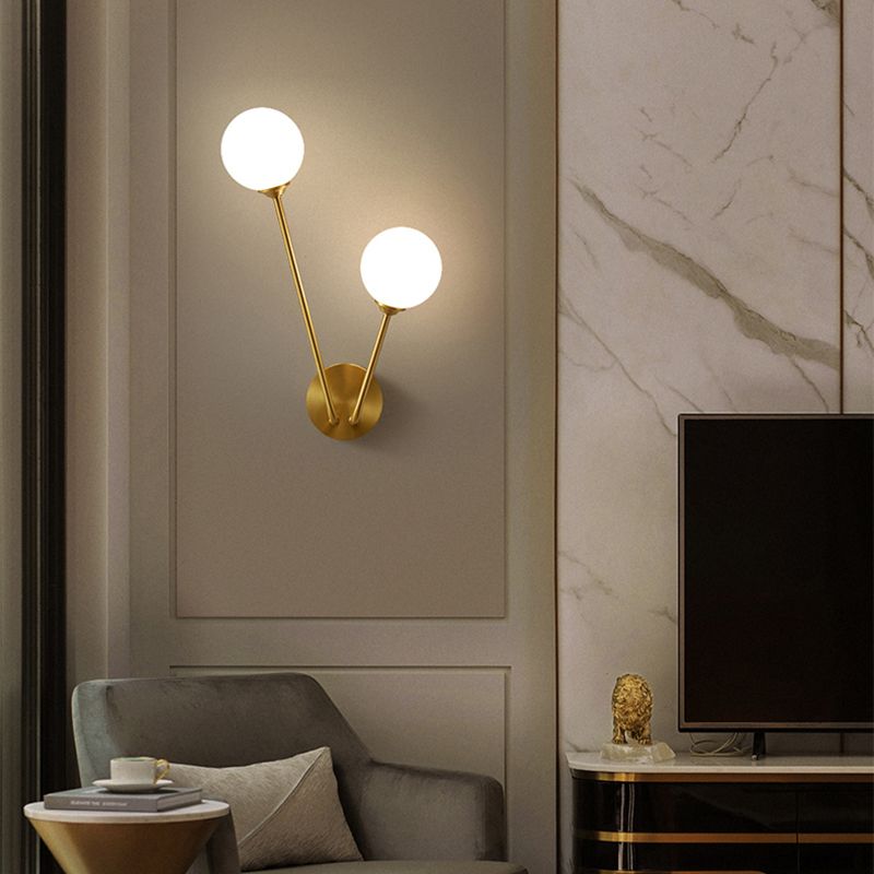 Branch Branch Wall Light Light Minimalistic Glass Sconce Apparecchiatura per la camera da letto