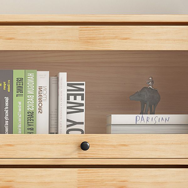 Manufactured Wood Standard Bookcase Scandinavian Bookcase with Door