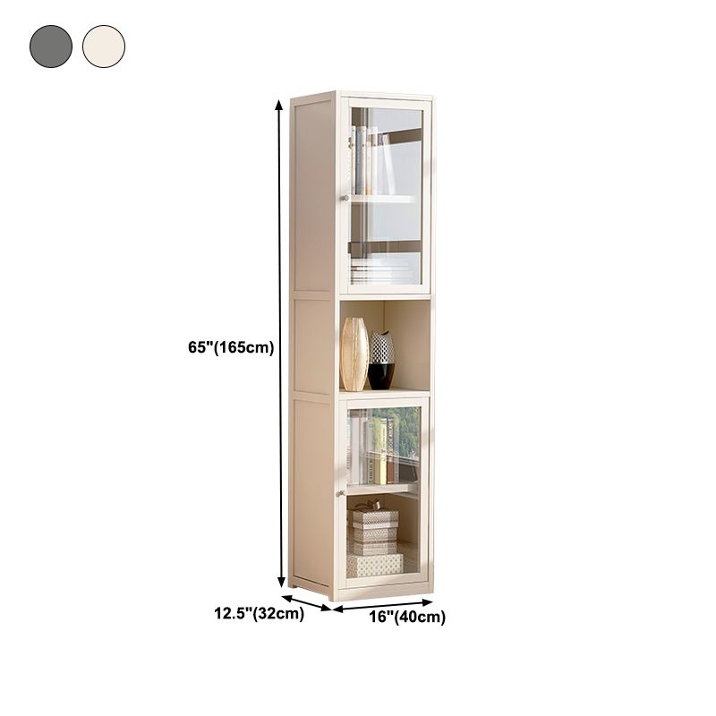 Scandinavian Style Bookshelf Engineer Wood with Door Bookcase for Office