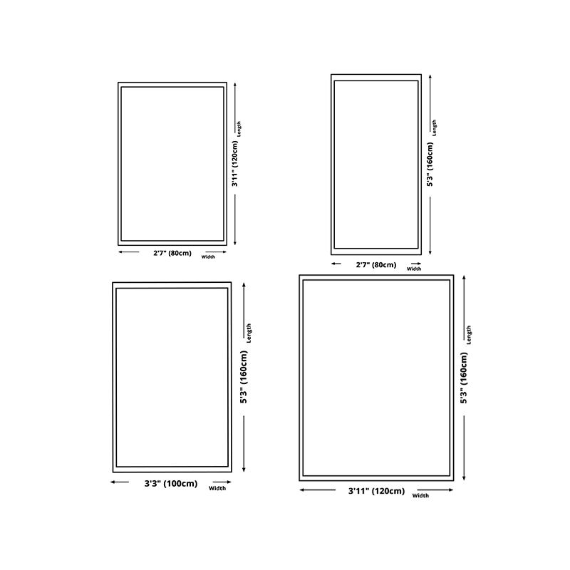 Funky Carpet Abstract Pattern Rug Living Room Polyester Carpet with Non-Slip Backing