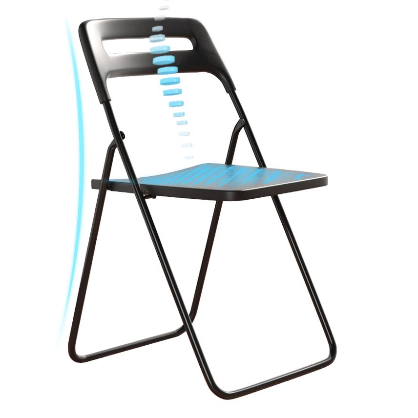 Modern Style Plastic Dining Armless Chairs Open Back Dining Side Chairs for Home Use