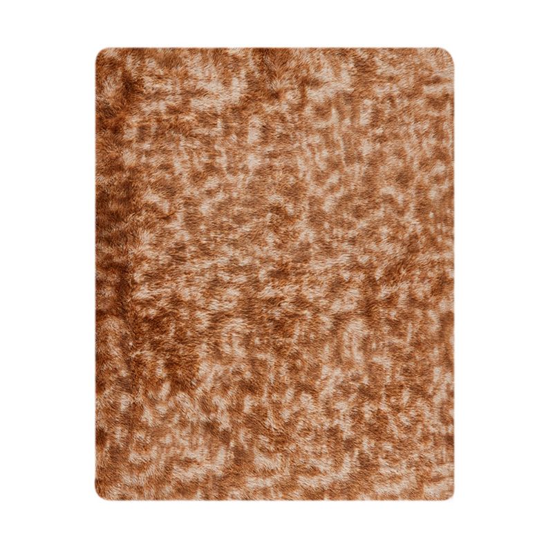 Rapis moderne Tie simple Dye Print Carpet Living Room Polyester Shag Tapis avec un support sans glissement