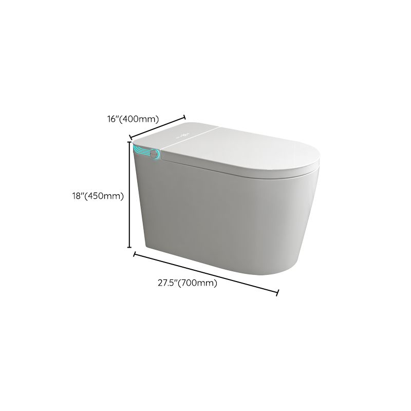 Siphon Jet Toilet Bowl Contemporary Floor Mounted Toilet for Bathroom
