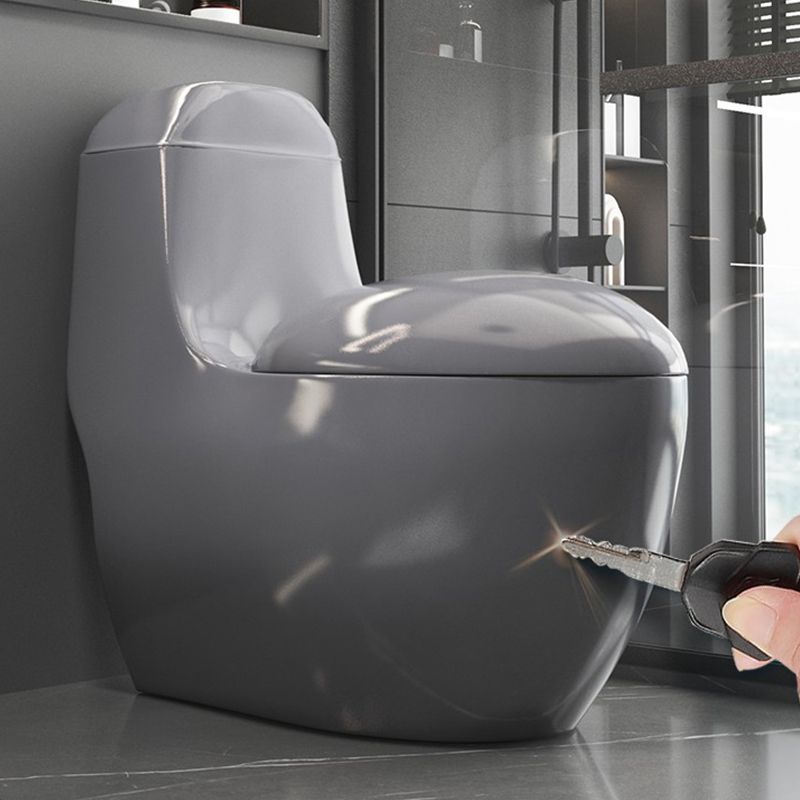 Modern Flush Toilet All-In-One Floor Mounted Porcelain Siphon Jet Urine Toilet