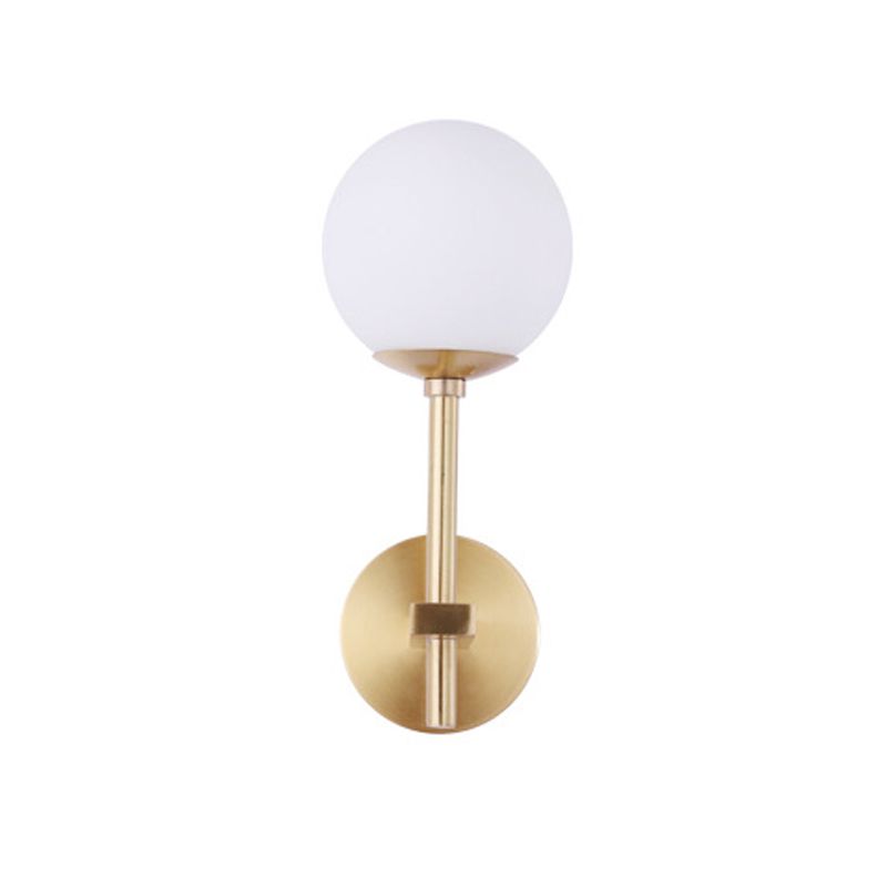 Creative Vanity Lighting Simple Glass Wall Light Sconce for Washroom