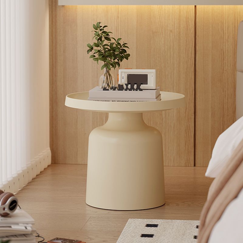 19" Wide Contemporary Corner Table Metal Round Accent Side Table