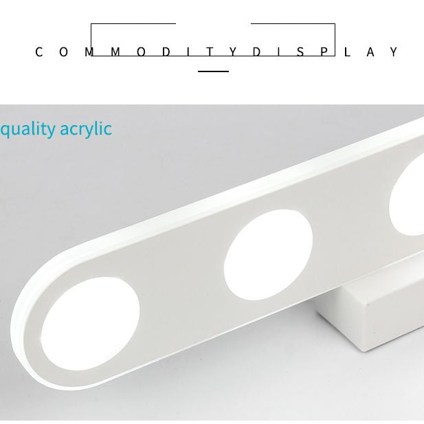 Éclairage d'éclairage mural géométrique en acrylique minimalisme Moup de montage LED Moup de montage en blanc