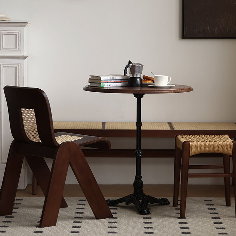 Modern Style Dining Chair Solid Wood Low Back Side Chair for Dining Room