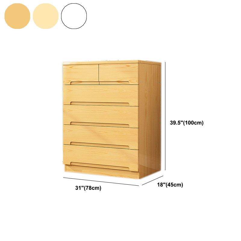 Modern Solid Wood Storage Chest Dresser Vertical Storage Chest