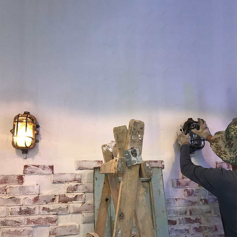 Schattiertes Restaurant Wandleuchte leichte Vintage Style Glass Metallic Wandbeleuchtung