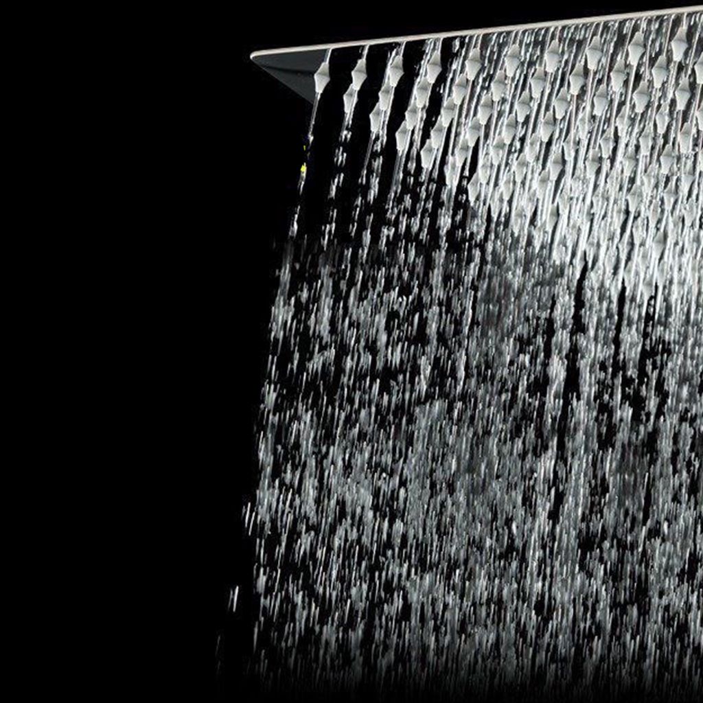 Stainless Steel Shower Head Combo Modern Fixed Shower Head for Bathroom