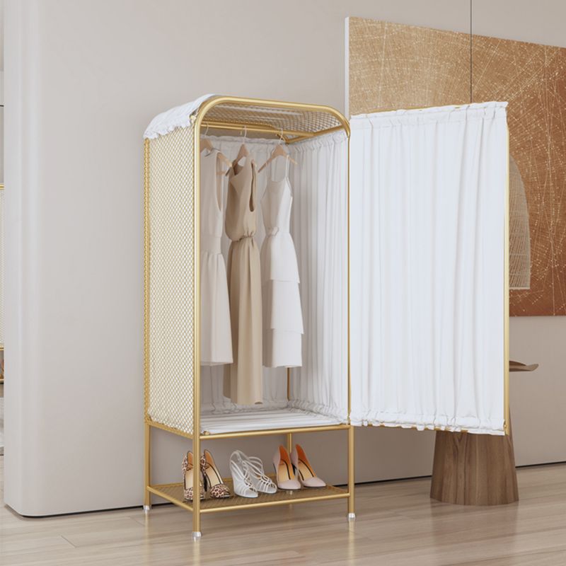 Modern Style Wardrobe Cabinet Metal Clothes Rail Wardrobe Armoire for Home