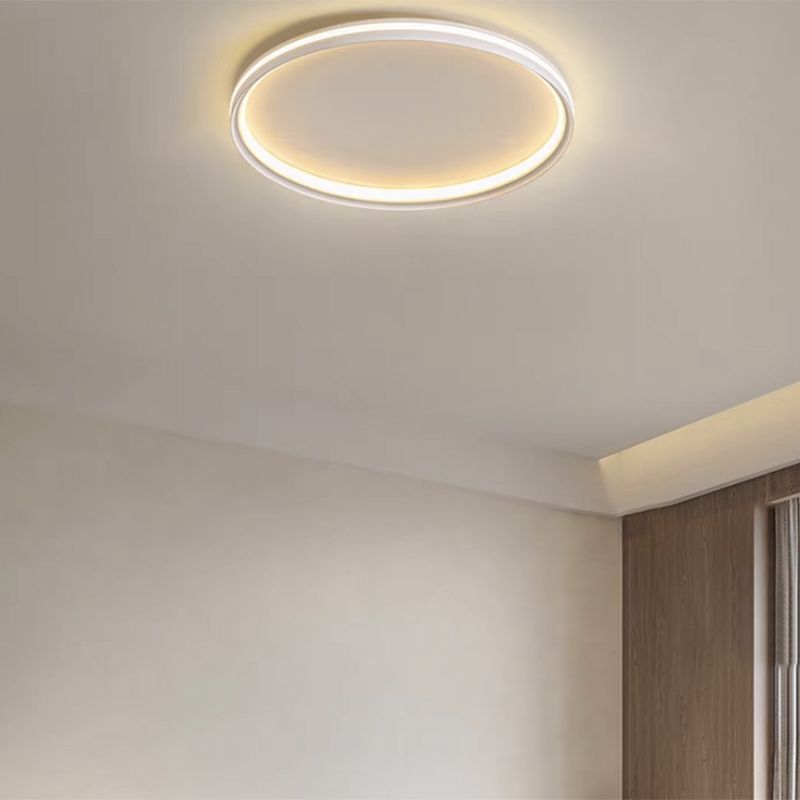 White Ceiling Light Contemporary LED Flush Mount Lighting for Home