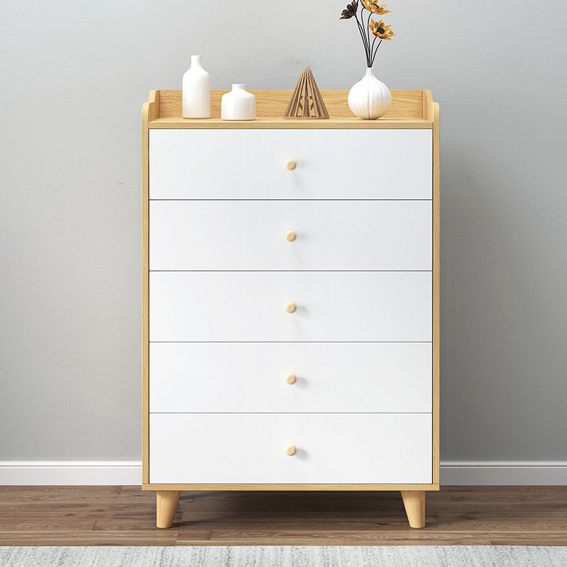 Modern Rectangle Accent Cabinet Wood Knobs Cabinet with Drawer