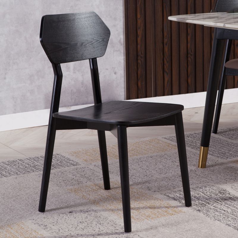 Open Back Dining Accent Chair Industrial Armless Dining Chairs