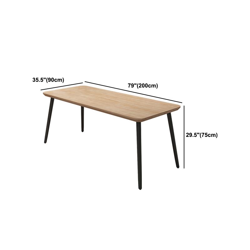 Industrial Dining Table Set 1/2/5 Pcs Solid Wood Top Dining Table and Chairs