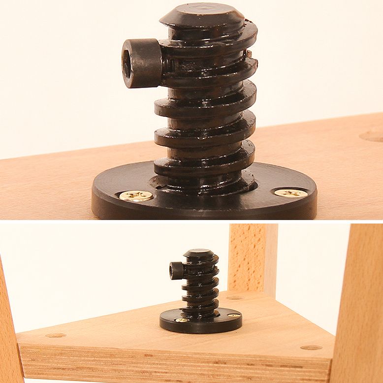 Adjustable Counter Bar Stool Contemporary Armless Wood Bar Stool for Painting Studio