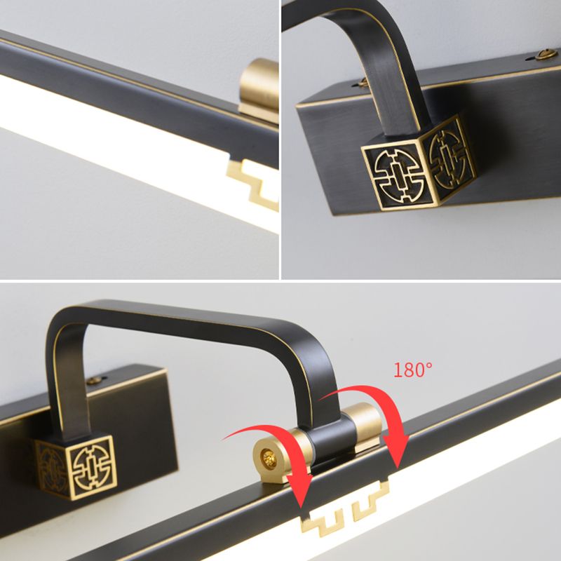 Style minimaliste moderne Séponction murale rationalisée Copper Copper Flush Mount Murce pour la salle de bain