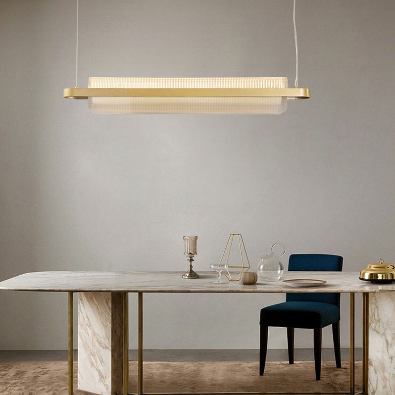 Curl Hanging Island Lights Ultra-Contemporary Acrilic lampadario Acriffetti di illuminazione per il ristorante