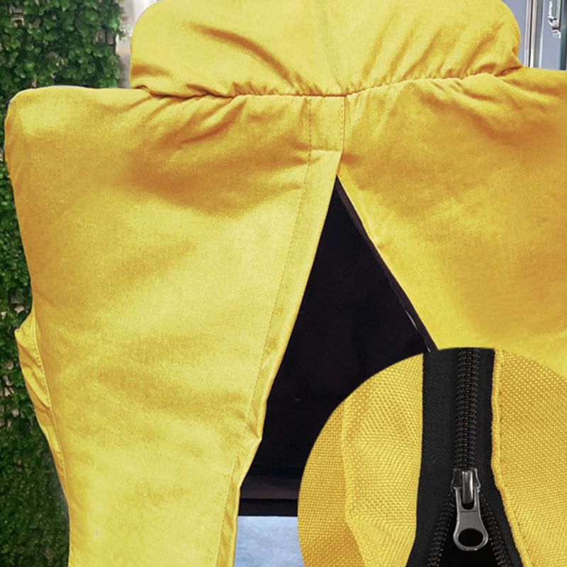 Solid Color Leather and Cotton Blend Accent Chair Set with Storage