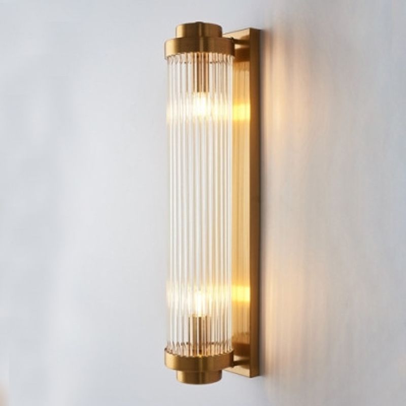 Crystal Geometric Shade 2-Lights Wall Sconce Modern Style Wall Mount Light Fixture